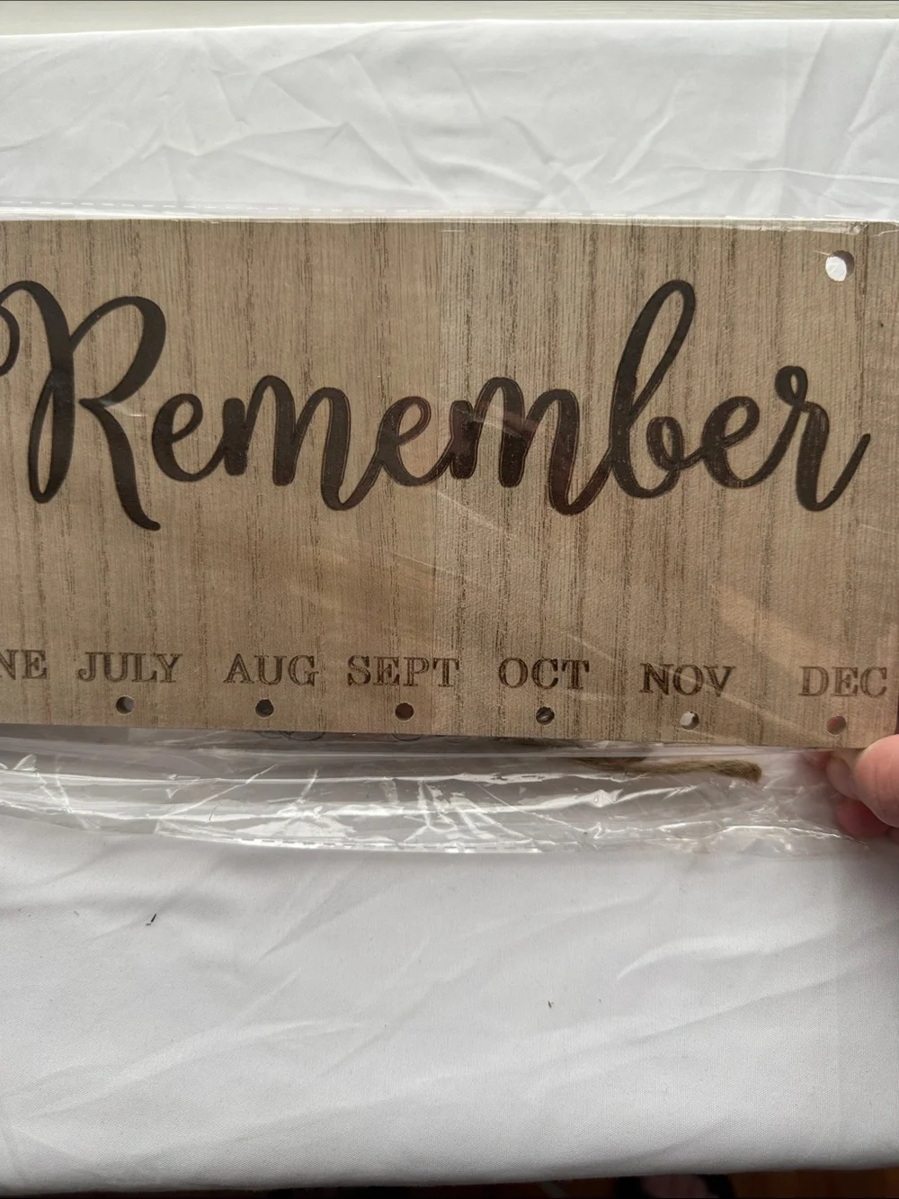 Days to Remember Wooden Birthday Reminder Calendar Board